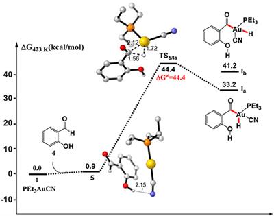 Mechanistic Insight Into the AuCN Catalyzed Annulation Reaction of Salicylaldehyde and Aryl Acetylene: Cyanide Ion Promoted Umpolung Hydroacylation/Intramolecular Oxa-Michael Addition Mechanism